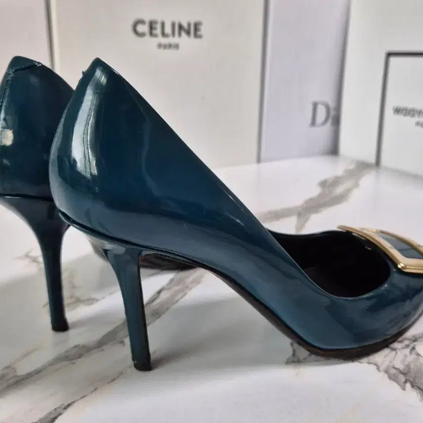 [BUNJANG] Roger Vivier Pumps Shoes 36.5 / (정품) 로저비비에 블루컬러 펌프스 구두 36.5