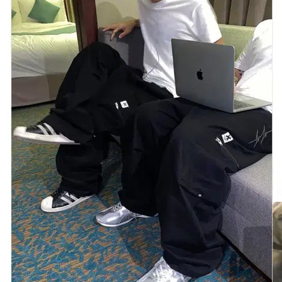 [BUNJANG] 홀리인코드 HIC 블랙 스트링 팬츠 free / 홀리인코드 HIC 블랙 스트링 팬츠 free