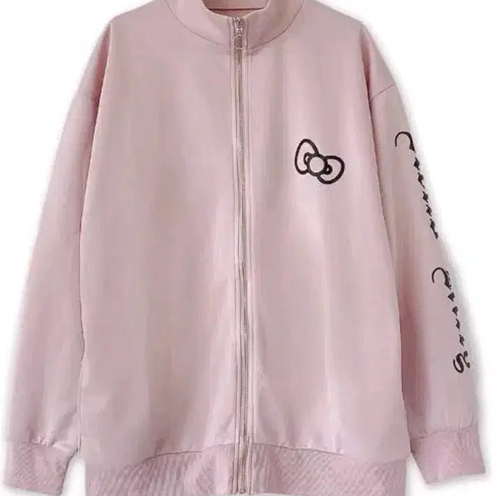 [BUNJANG] Hello Kitty Leopard Tanning Gyaru Long-Legged Zip-Up Jersey (New) / 새상품) 헬로키티 호피키티 태닝키티 롱다리키티 갸루키티 갸루 집업 져지