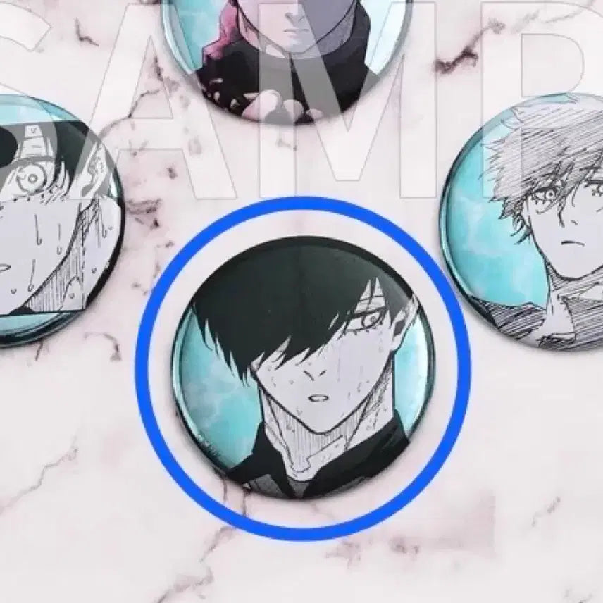 [BUNJANG] Blue Lock Itoshi Rin Original Art Can Badge / 블루록 이토시 린 원화 캔뱃지