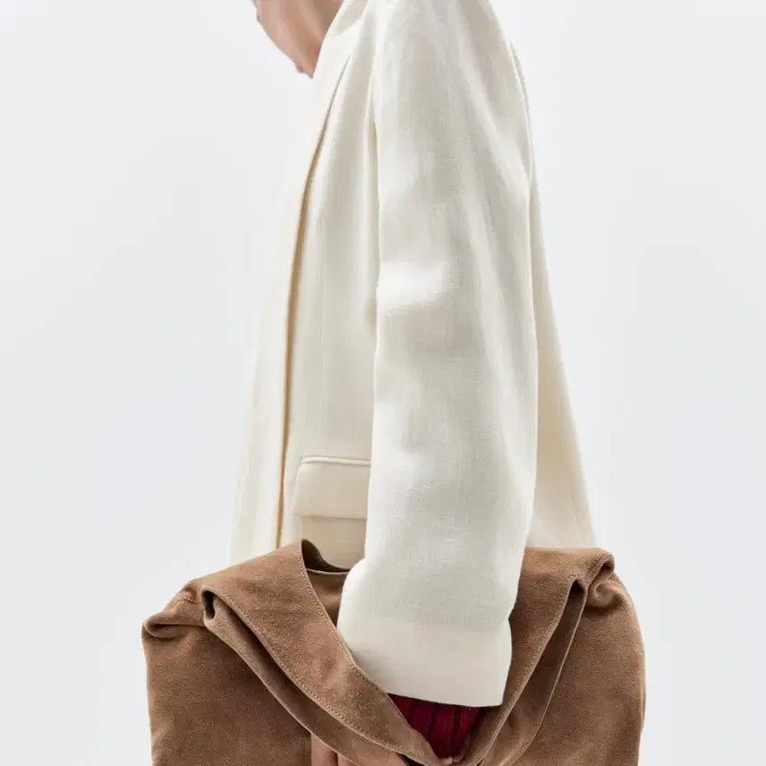 [BUNJANG] Massimo Dutti Suede Shoulder Bag / 마시모두띠 스웨이드 가방(샌드)