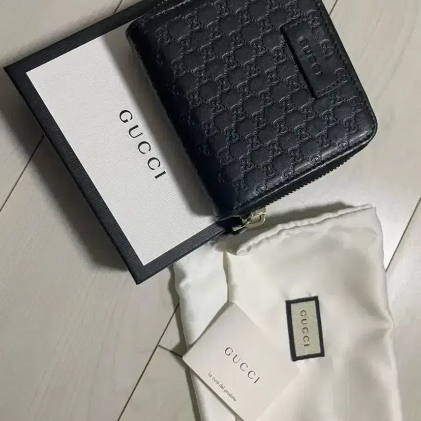 [BUNJANG] Gucci Microguccissima Zip Around Wallet Black / 구찌 마이크로시마 지퍼돌이 반지갑 블랙