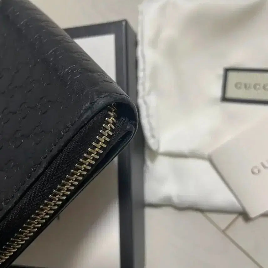 [BUNJANG] Gucci Microguccissima Zip Around Wallet Black / 구찌 마이크로시마 지퍼돌이 반지갑 블랙