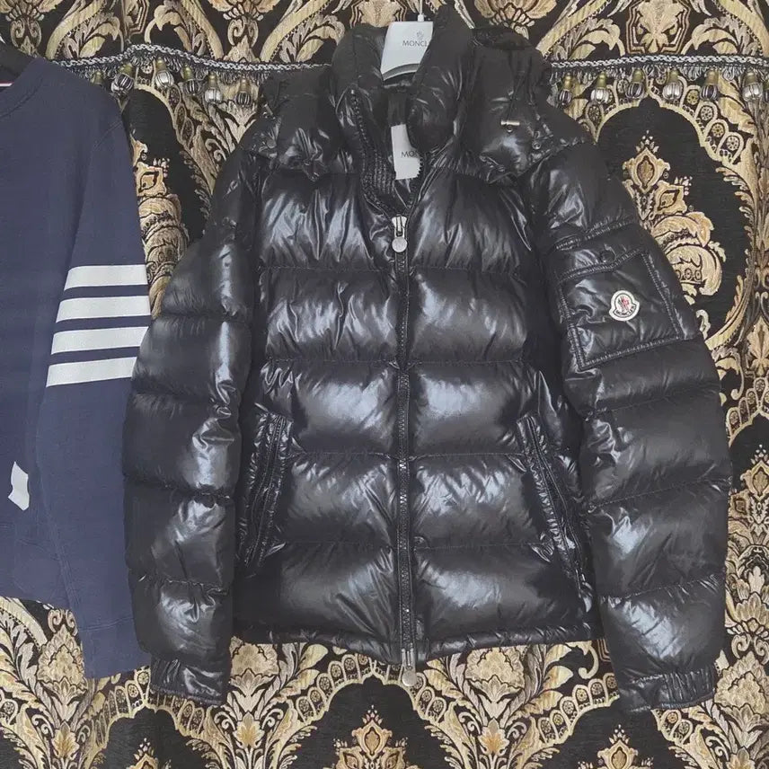 [BUNJANG] Moncler Maya Black Padded Jacket / [풀구성]몽클레어 마야 블랙 유광 패딩 3