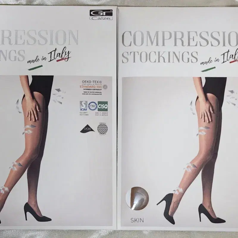[BUNJANG] GT Calze Compression Stockings - Skin Color / 이태리 GT Calze 압박스타킹 스킨색 free
