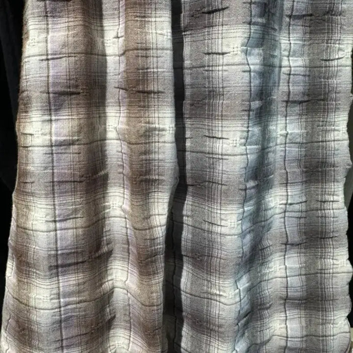 [BUNJANG] Rouge et Le Noir 3 Size Brown Checkered Shirt / 포터리 루즈드체크 브라운체크 3사이즈