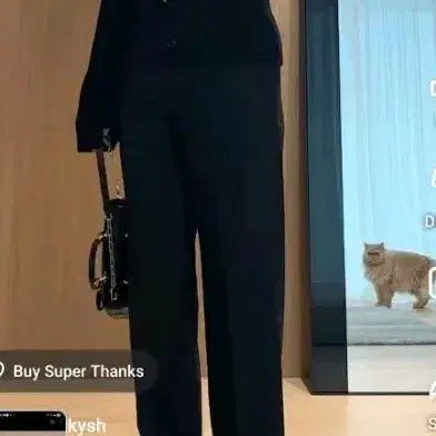 [BUNJANG] JOY.W Black V-Neck Cardigan / JOY.W 블랙 브이넥 가디건