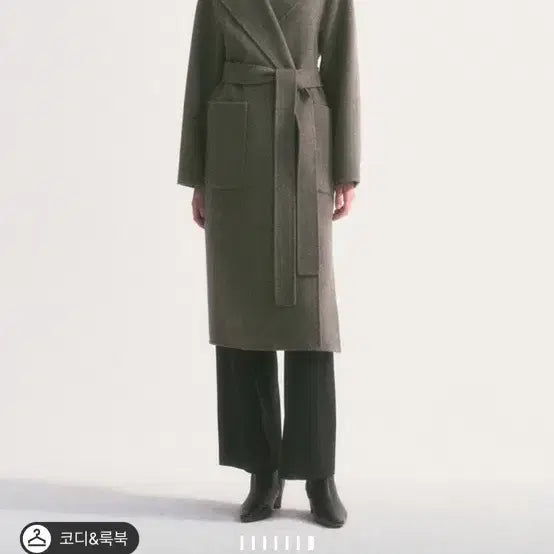 [BUNJANG] The Cashmere Blend Belted Hooded Handmade Coat / 더캐시미어 블렌드 핸드메이드 벨티드 후드 코트