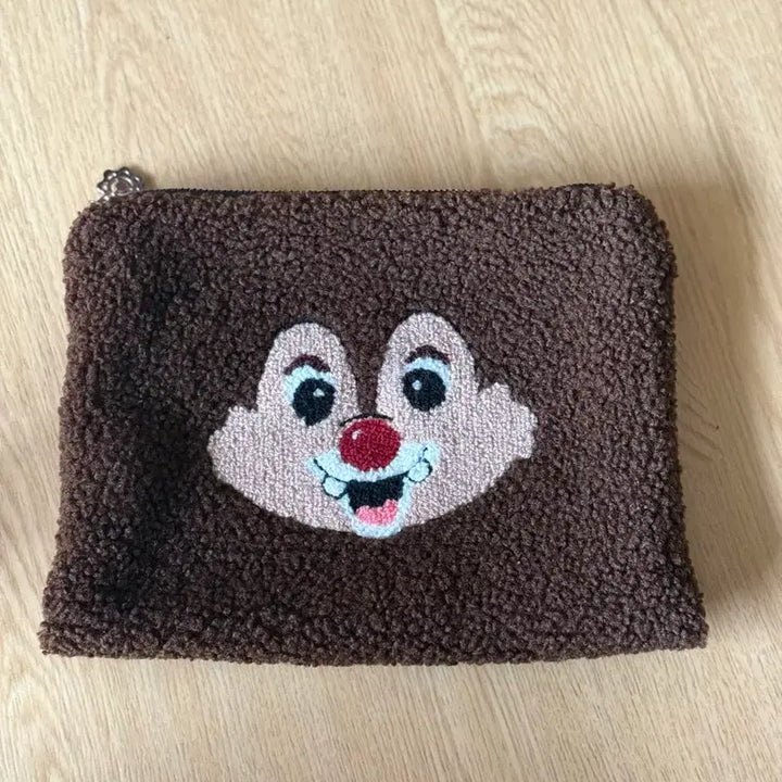 [BUNJANG] Disney Chip and Dale Pouch / 디즈니 칩앤데일 뽀글이 파우치