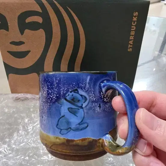[BUNJANG] Daldam Cat Universe Mug Cup / 닮담 고양이 우주 머그컵 250ml