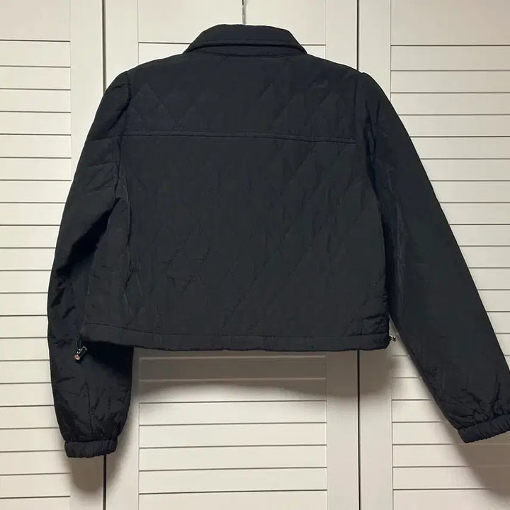 [BUNJANG] Black Quilted Crop Jacket / #새상품 : 누빔자켓 크롭 숏 스트링 블랙
