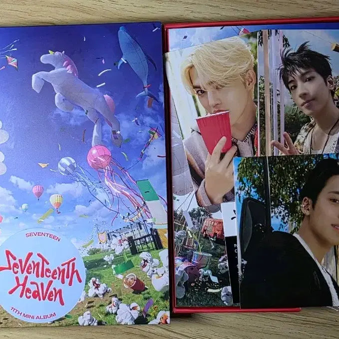 [SOLD OUT] 세븐틴 헤븐 앨범 2:14ver 단순개봉 앨범(에스쿱스,원우,도겸포카)