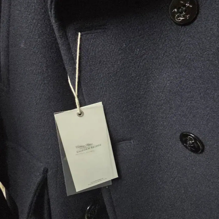 [BUNJANG] XL Uniform Bridge Navy Wool Pea Coat / XL 유니폼브릿지 네이비 울 피코트