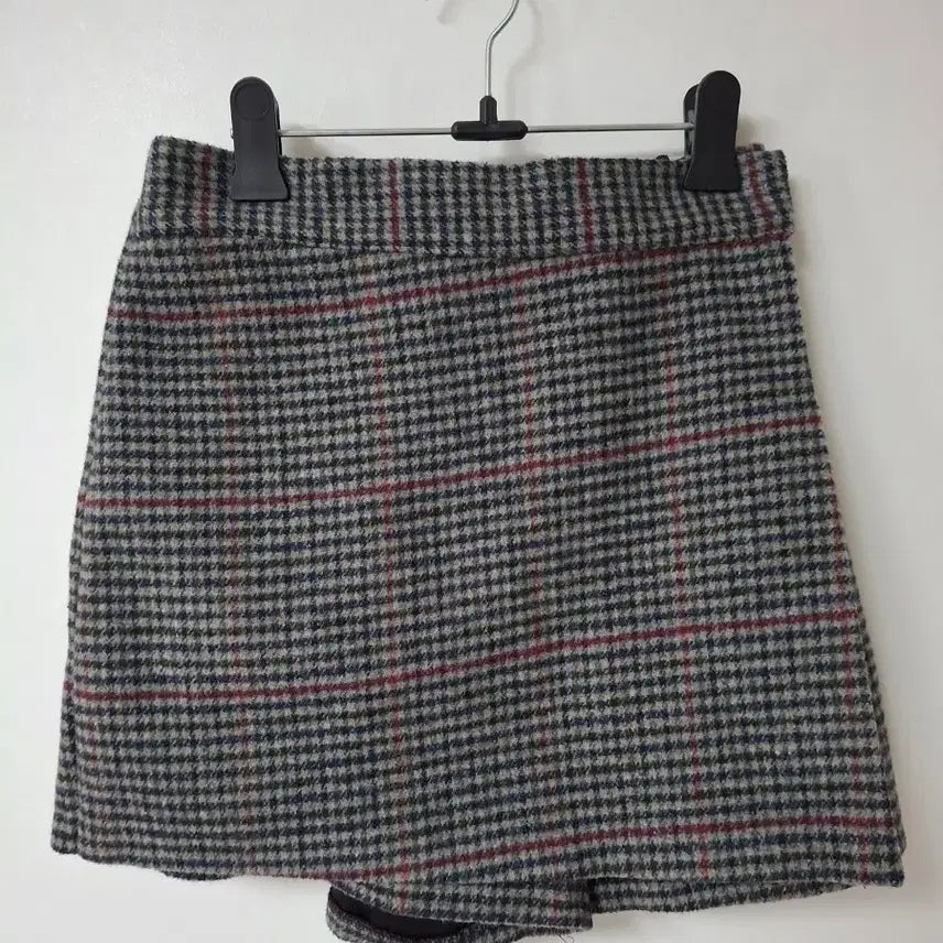 [BUNJANG] Check Pattern Wrap Skirt Pants / 체크 패턴 랩바지스커트27~29