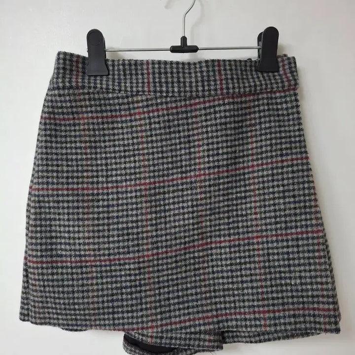 [BUNJANG] Check Pattern Wrap Skirt Pants / 체크 패턴 랩바지스커트27~29