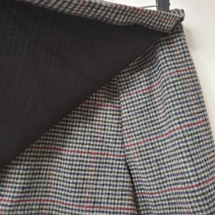 [BUNJANG] Check Pattern Wrap Skirt Pants / 체크 패턴 랩바지스커트27~29