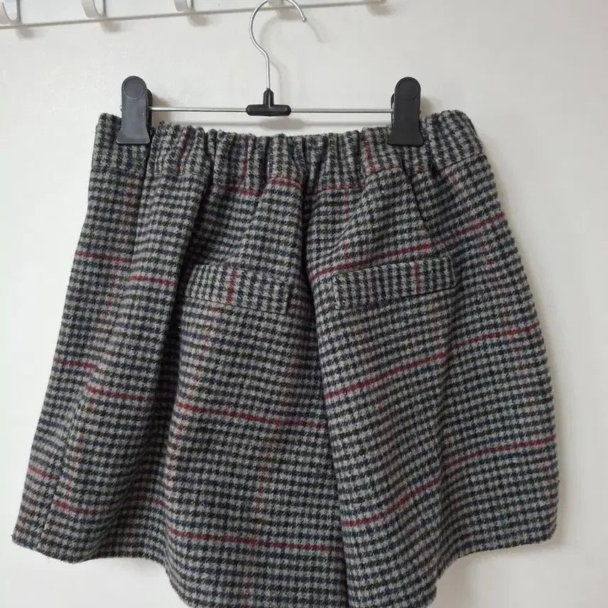 [BUNJANG] Check Pattern Wrap Skirt Pants / 체크 패턴 랩바지스커트27~29