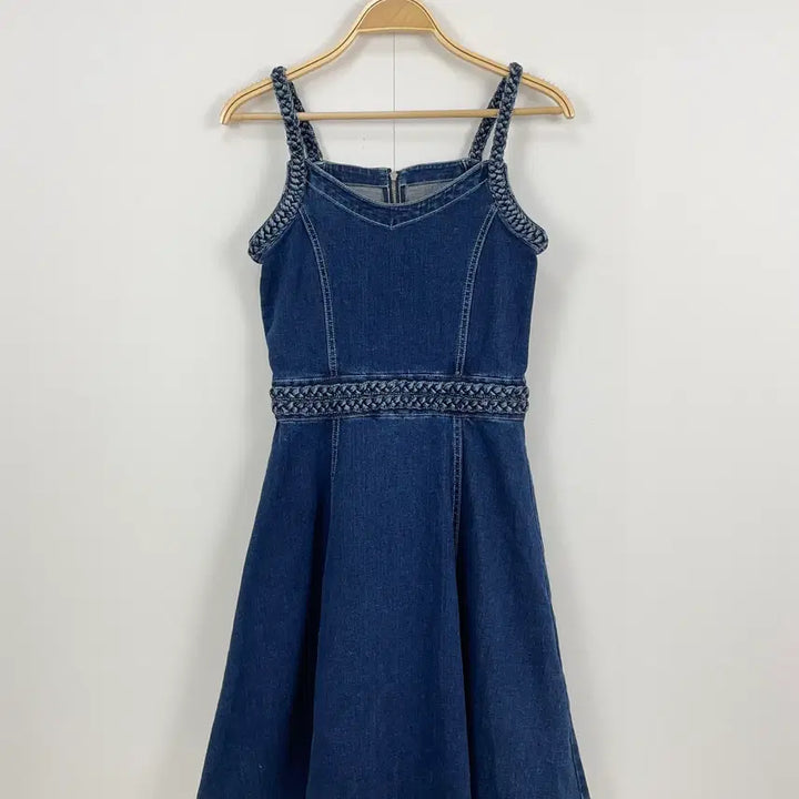 [BUNJANG] EmiriaWiz Braided Denim Mini Dress / 에미리아위즈(EmiriaWiz) 브레이디드 데님 미니 원피스