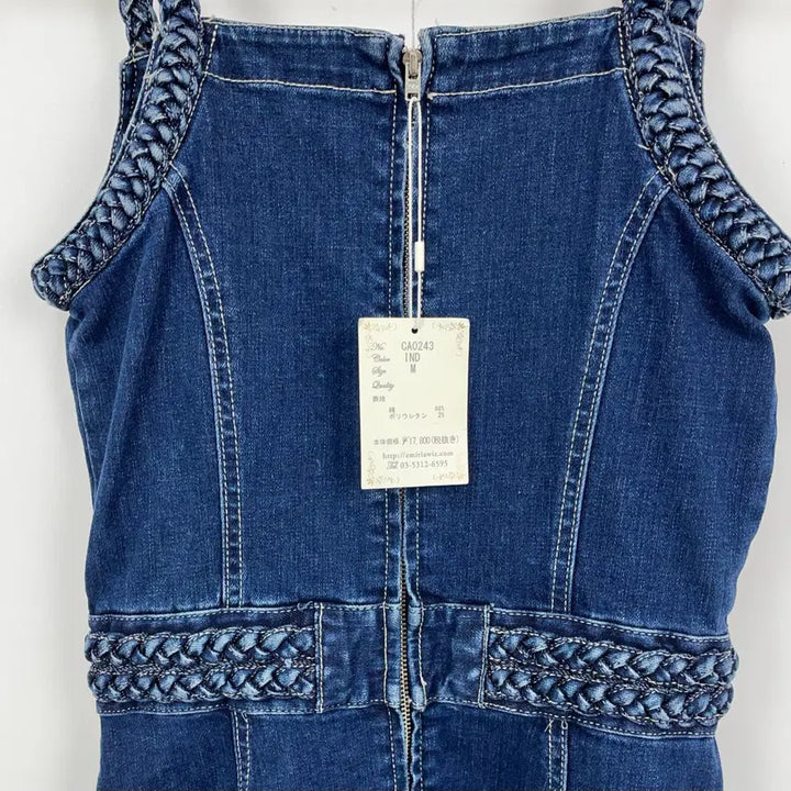 [BUNJANG] EmiriaWiz Braided Denim Mini Dress / 에미리아위즈(EmiriaWiz) 브레이디드 데님 미니 원피스