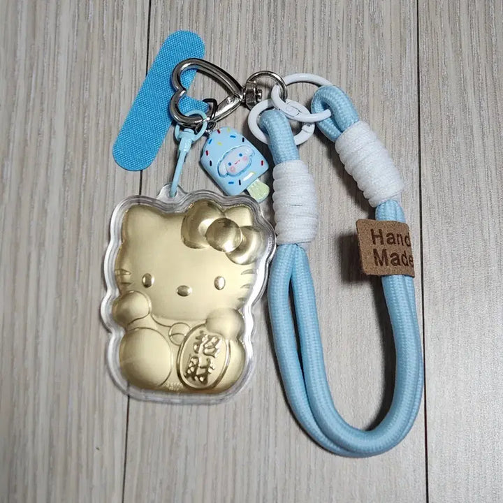 [BUNJANG] Hello Kitty 20mg Pure Gold Keyring / 헬로키티 2종  순금 20mg 키링, 핸드폰 스트랩 세트