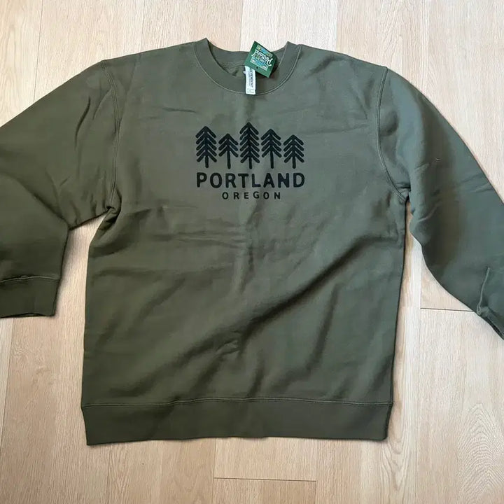 [BUNJANG] Portland Oregon Fleece Sweatshirt L / 포틀랜드 오레곤 기모 맨투맨 L