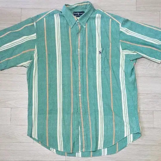 [BUNJANG] Polo Ralph Lauren Striped Short Sleeve Shirt XL / 폴로 랄프로렌 반팔셔츠 XL