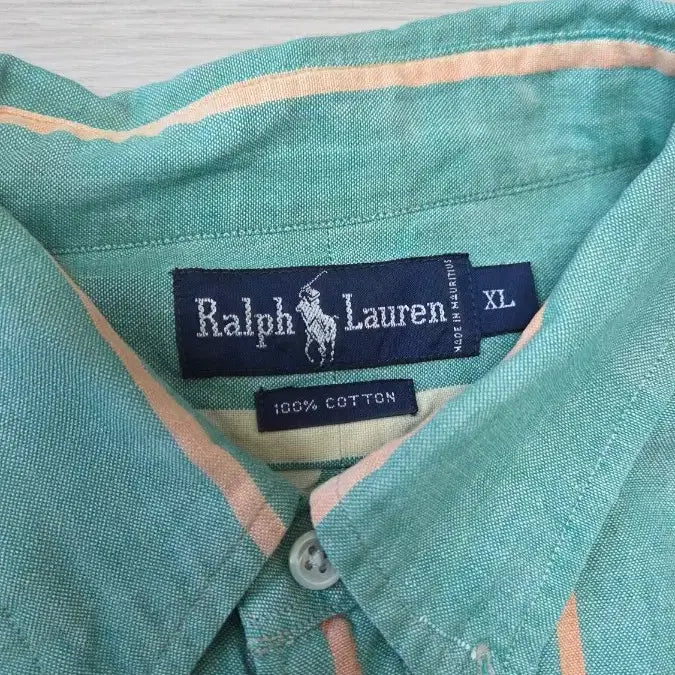 [BUNJANG] Polo Ralph Lauren Striped Short Sleeve Shirt XL / 폴로 랄프로렌 반팔셔츠 XL
