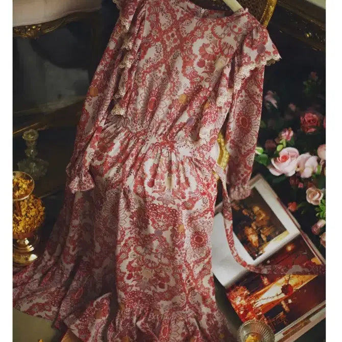 [BUNJANG] Milkcocoa Ethnic Long Sleeve Dress / 밀크코코아 에스닉 원피스