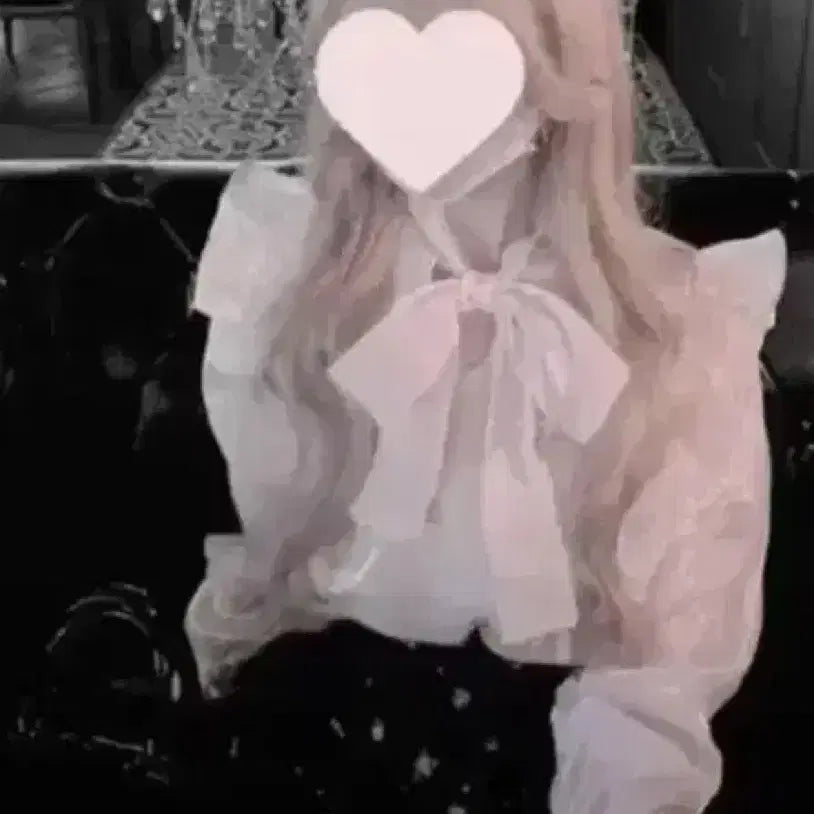 [BUNJANG] Lafery Ribbon Chiffon Blouse / 스나계 lafery 라페리 리본 쉬폰 블라우스(지뢰계 , 양산형 , 일브