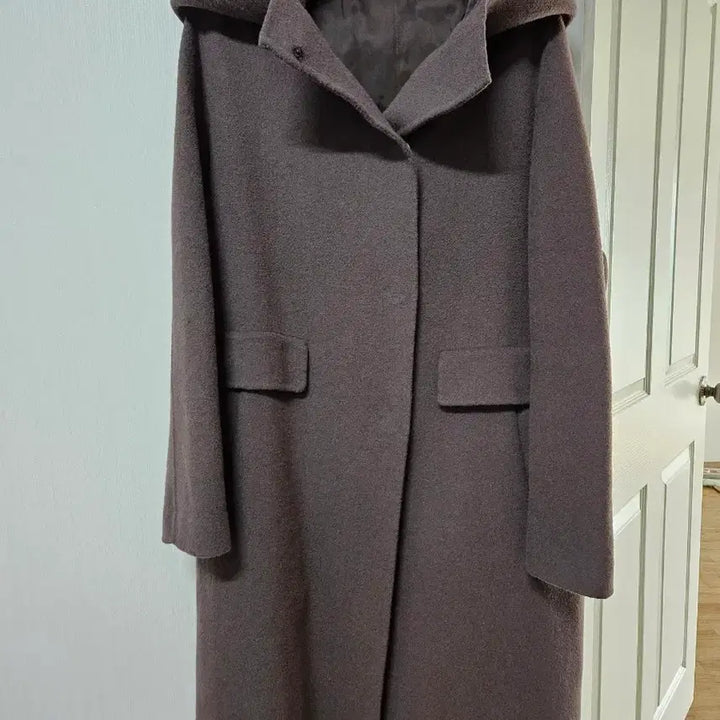 [BUNJANG] Hooded Long Coat / 밀스튜디오 후드 롱 코트 55.66최상