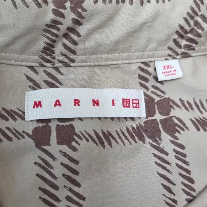[BUNJANG] Uniqlo x Marni Collaboration Check Pattern Oversized Shirt XXL / 유니클로 마르니 셔츠XXL