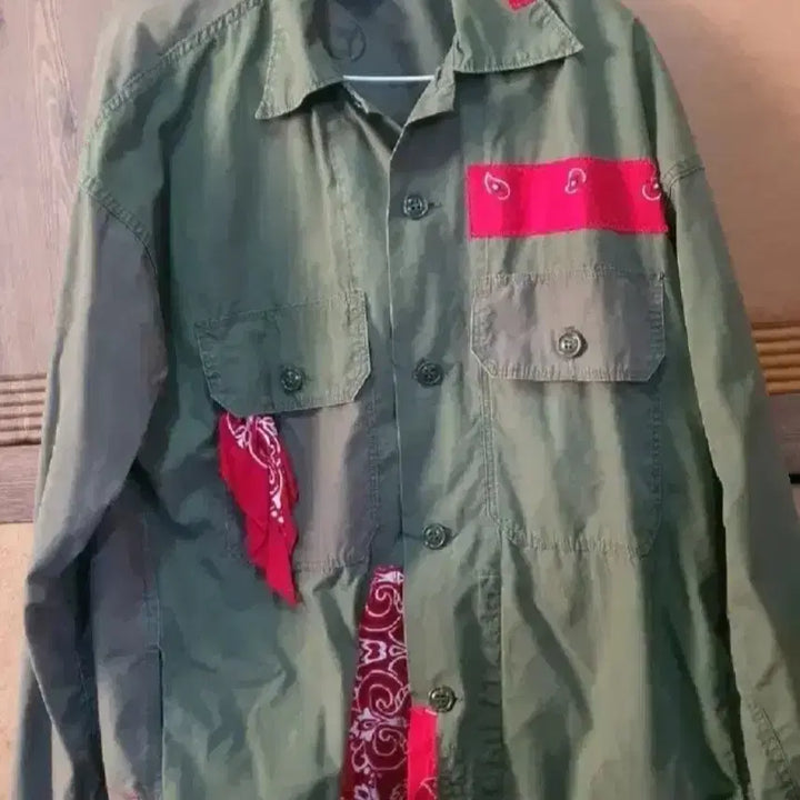 [SOLD OUT] CAL O LINE 반다나 유틸리티 셔츠자켓 m사이즈 칼오라인 캘오라인