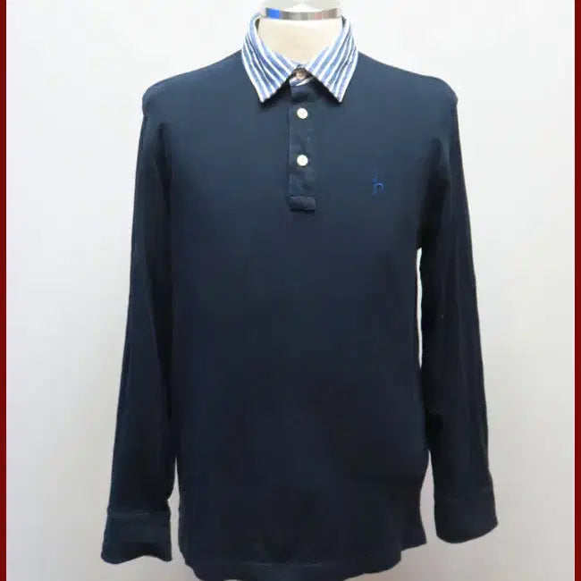 [BUNJANG] Hazzys Black Polo Shirt (Size 100) / 헤지스/검정색 카라티셔츠/100사이즈/따봉구제(D-12)
