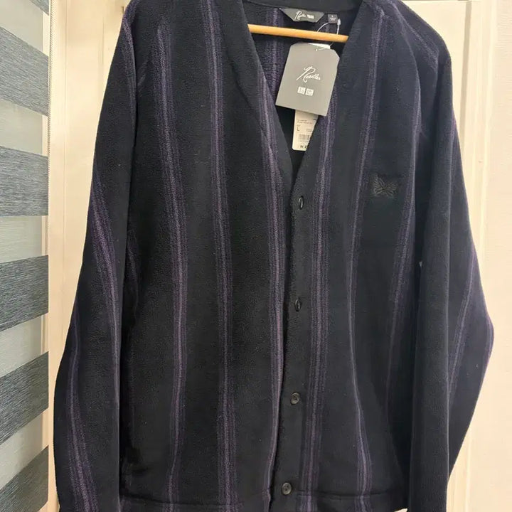[BUNJANG] Uniqlo x Needles Fleece Oversized Cardigan / [새상품] 유니클로 니들스 콜라보 후리스 오버사이즈 가디건 라지