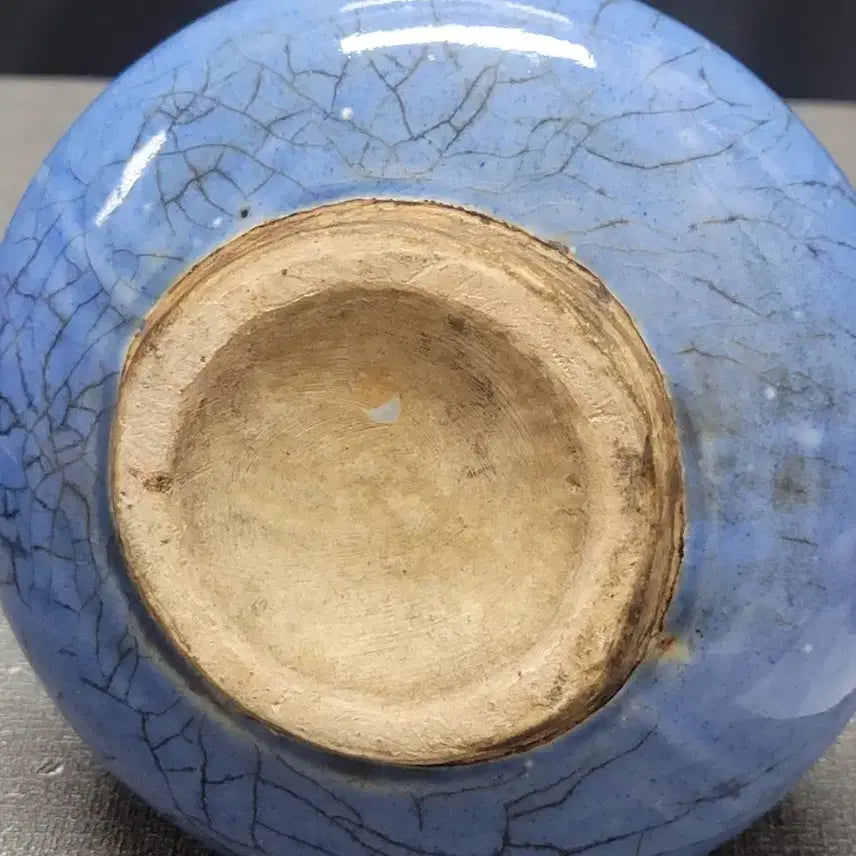 [BUNJANG] Celadon Porcelain Chicken-Shaped Water Dropper / 청화 빙열 계형 주자 도자기