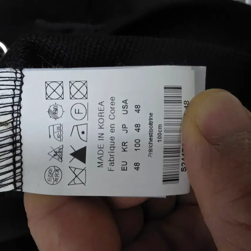 [BUNJANG] Solid Homme Half-Zip Sweatshirt Black / 24SS 솔리드옴므 하프집업 맨투맨 블랙  48