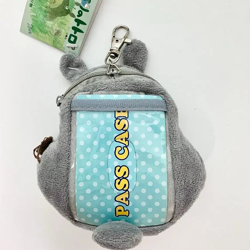 [BUNJANG] Ghibli Totoro Plush Relpass Case Card Wallet / 이웃집토토로 봉제인형 릴패스 케이스 동전 교통 카드지갑 지브리(새상품)