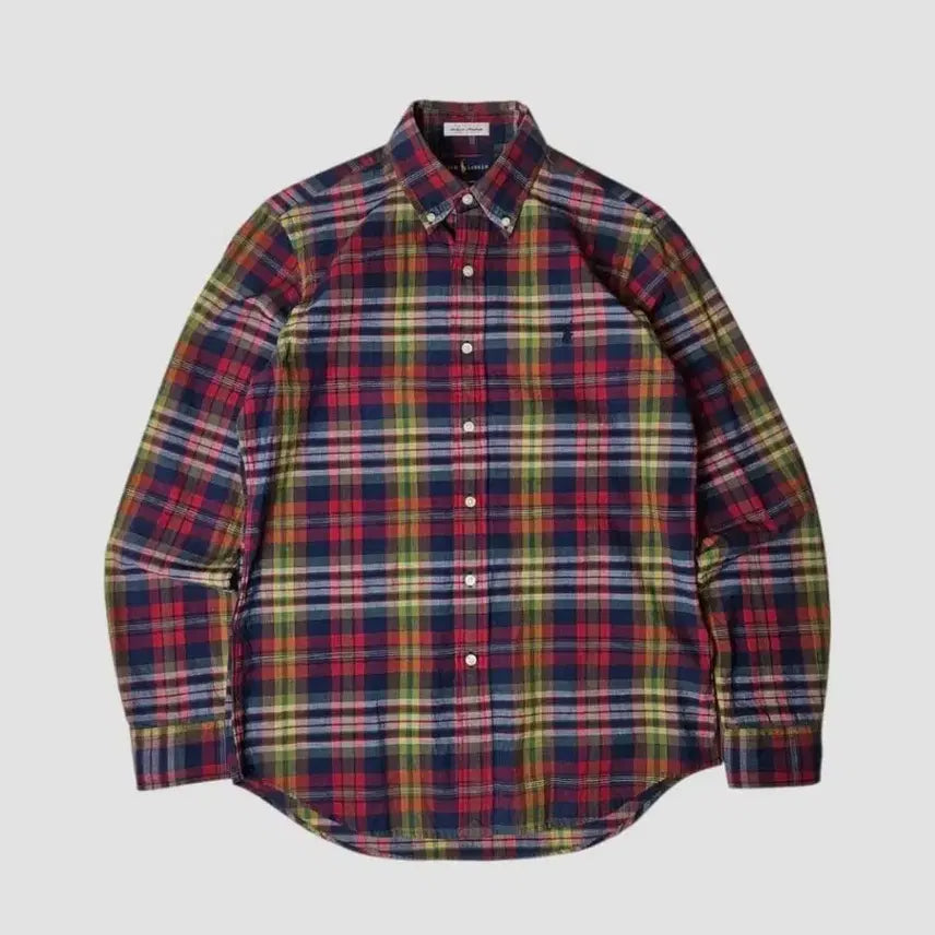 [BUNJANG] Polo Ralph Lauren Madras Check Shirt / 폴로 랄프로렌 신형 마드라스 체크셔츠 QR S
