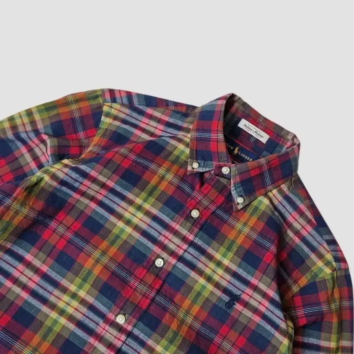 [BUNJANG] Polo Ralph Lauren Madras Check Shirt / 폴로 랄프로렌 신형 마드라스 체크셔츠 QR S