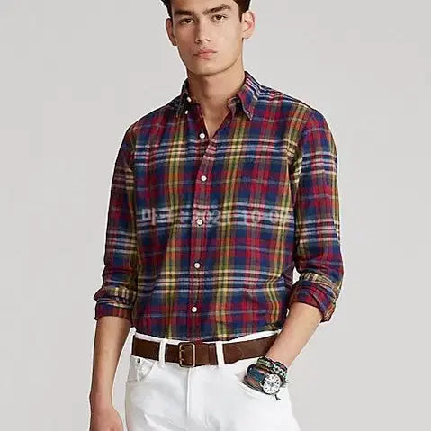 [BUNJANG] Polo Ralph Lauren Madras Check Shirt / 폴로 랄프로렌 신형 마드라스 체크셔츠 QR S