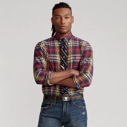 [BUNJANG] Polo Ralph Lauren Madras Check Shirt / 폴로 랄프로렌 신형 마드라스 체크셔츠 QR S