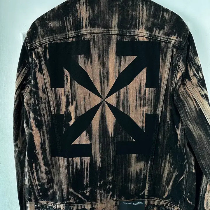 [BUNJANG] Off-White 20SS Bleached Denim Jacket / 오프화이트 20SS 데님자켓