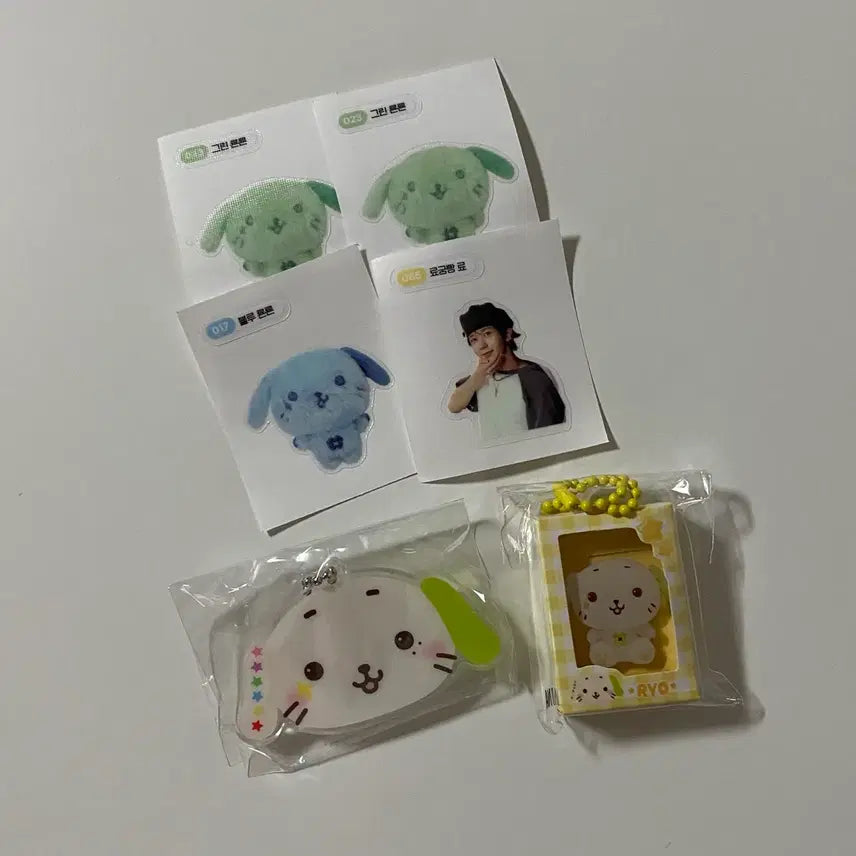 [BUNJANG] NCT WISH Ryo Mirror Keyring Bundle Set / [당일발송] 엔시티 위시 료 미니어처, 거울 키링, 띠부실 일괄
