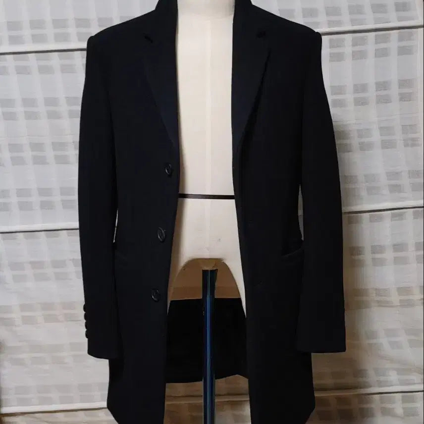 [BUNJANG] System Homme Dark Navy Coat - Cashmere Blend / (한섬) 시스템 옴므 다크네이비 코트 95 / 캐시미어 블렌디드