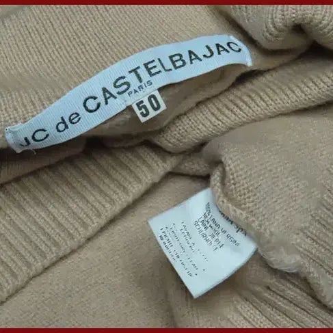 [BUNJANG] Castelbajac Beige Collar Knit Sweater (Size 95) / 까스텔바작/베이지색 카라넥니트/95사이즈/따봉구제(B-9)