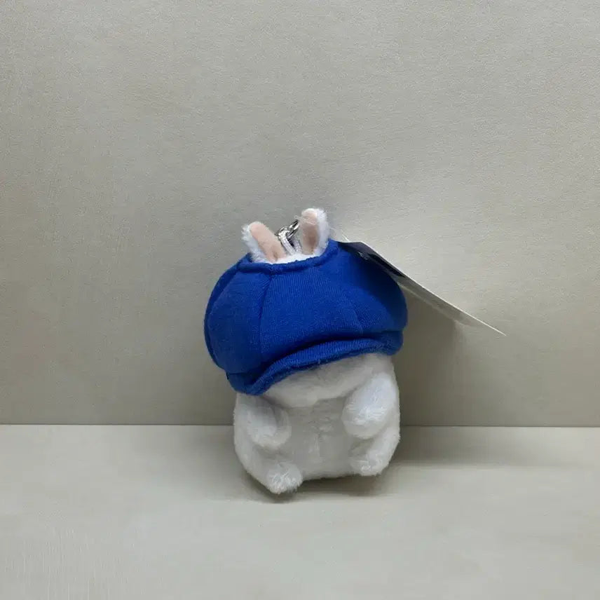 [BUNJANG] Marshmallow Blue Hat Mascot Keychain / 파란모자 마시마로 인형 키링