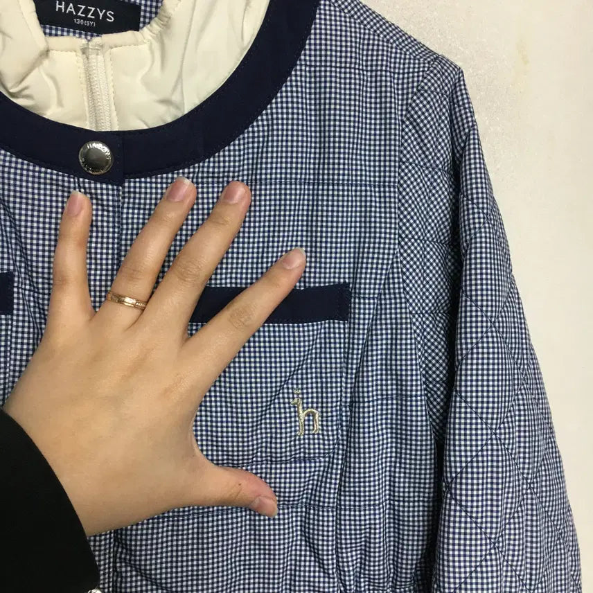 [BUNJANG] Hazzys Kids Lightweight Quilted Coat 130 / 헤지스 키즈 경량 누빔 코트 130