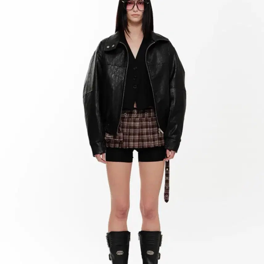 [BUNJANG] 2000 Archives Nix Leather Jacket - Black / 2000아카이브스 닉스 레더 자켓 블랙