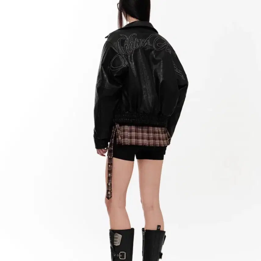 [BUNJANG] 2000 Archives Nix Leather Jacket - Black / 2000아카이브스 닉스 레더 자켓 블랙