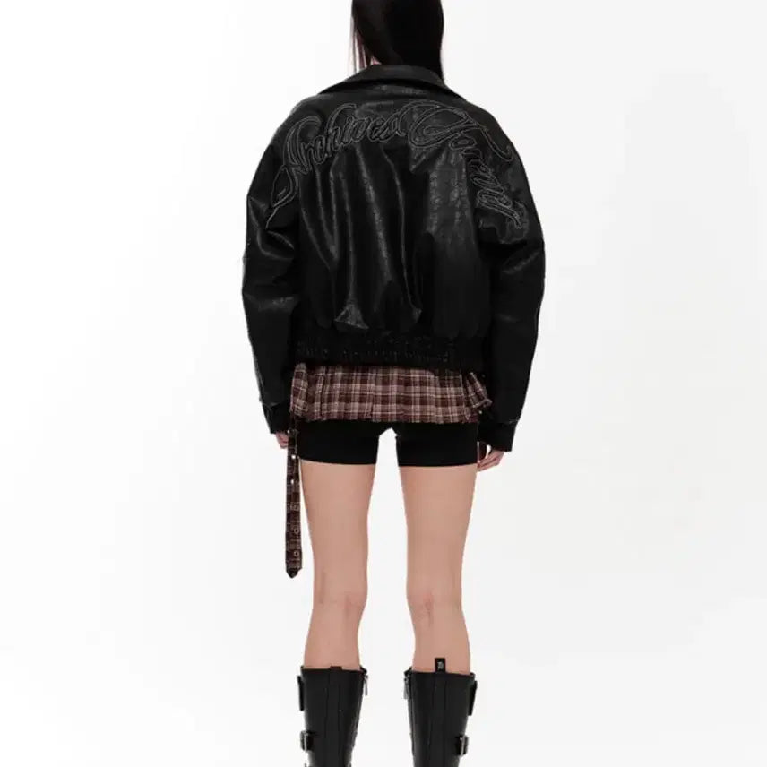 [BUNJANG] 2000 Archives Nix Leather Jacket - Black / 2000아카이브스 닉스 레더 자켓 블랙